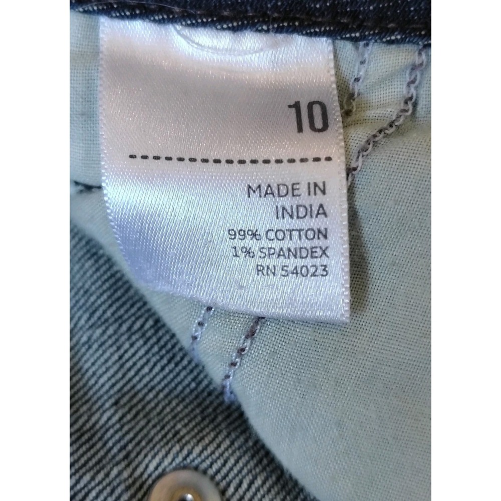 Old Navy Denim Jean Mid Pencil Skirt Size 10 Pockets Western Y2K - Picture 6 of 8